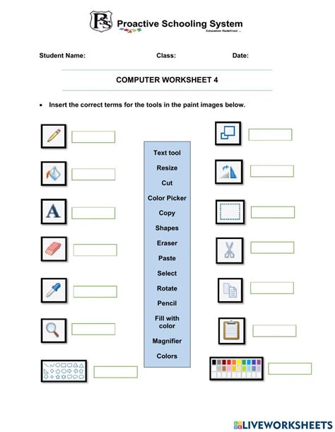 online ms paint test|ms paint worksheet pdf.